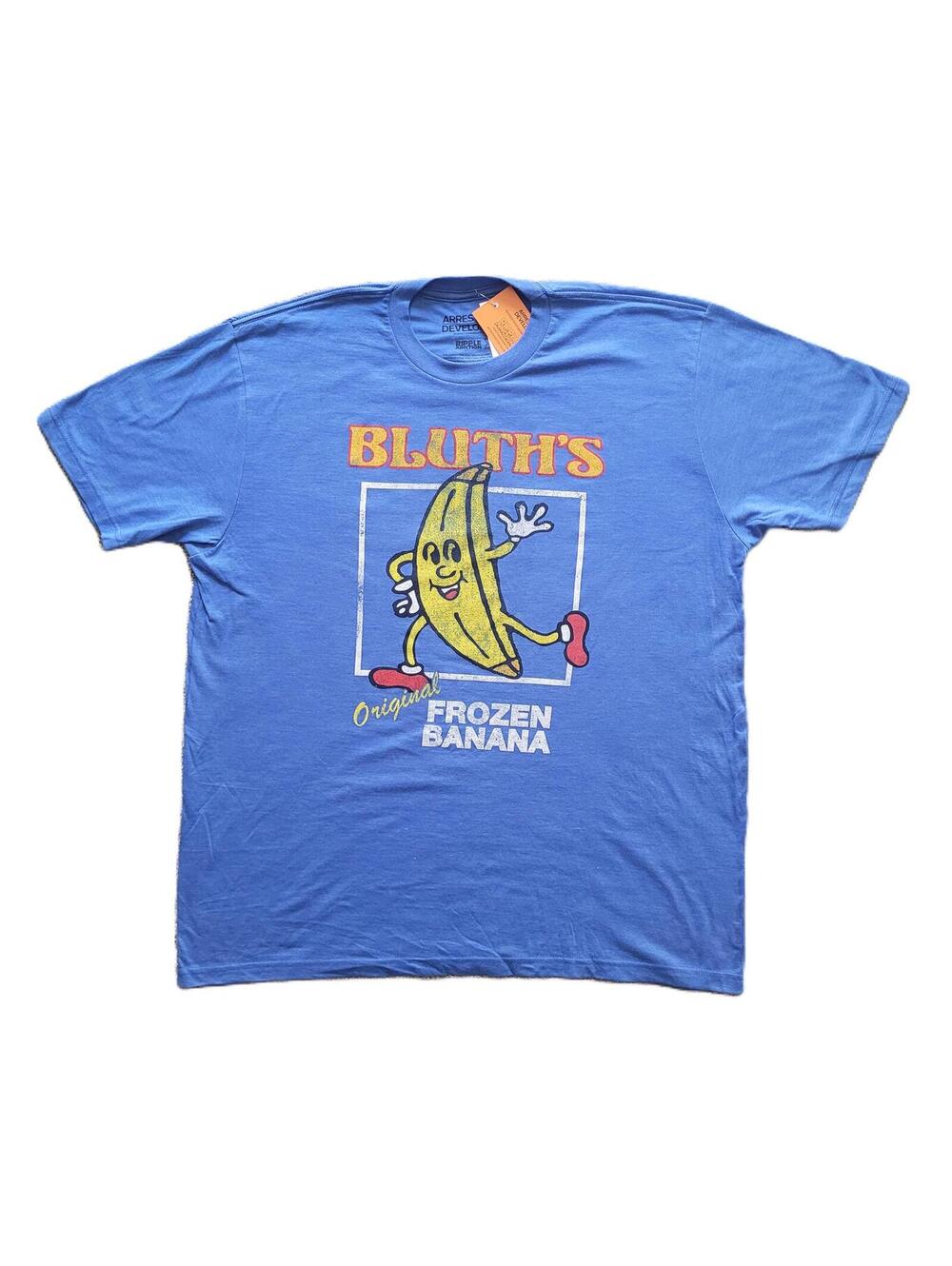 Arrested Development Bluth’s Frozen Banana T-Shirt Men’s 2XL Blue - NEW